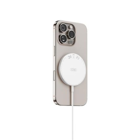 CARGADOR INALAMBRICO MAGNETICO 15W CX037 BLANCO XO