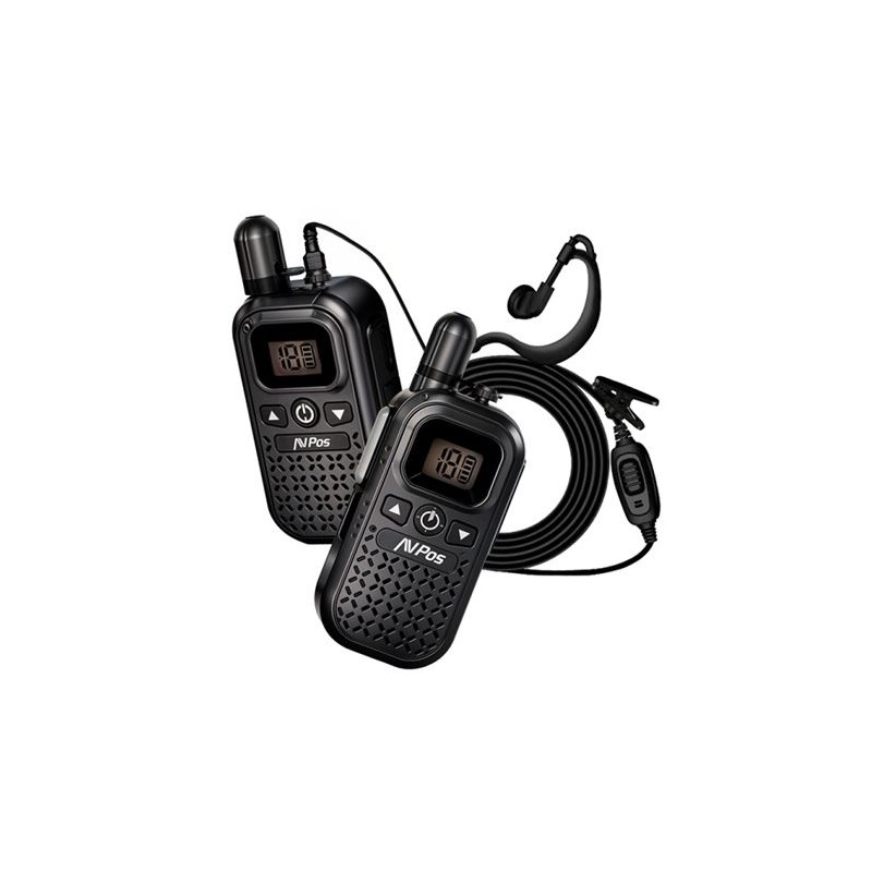 WALKIE TALKIE 16 CANALES 446MHZ NEGRO...