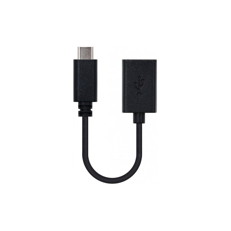 CABLE 15CM TIPO C MACHO A USB HEMBRA OTG NANOCABLE