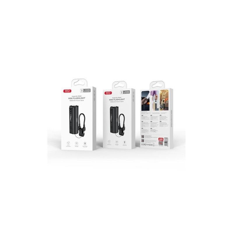 MINI POWERBANK 5000MAH CON LINTERNA Y...