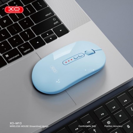 RATON INALAMBRICO WIRELESS / BLUETOOTH 1600DPI AZUL M13 XO