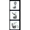 SOPORTE COCHE SMARTPHONE POR VACIO CON BRAZO / MAGNETICO C169 NEGRO XO