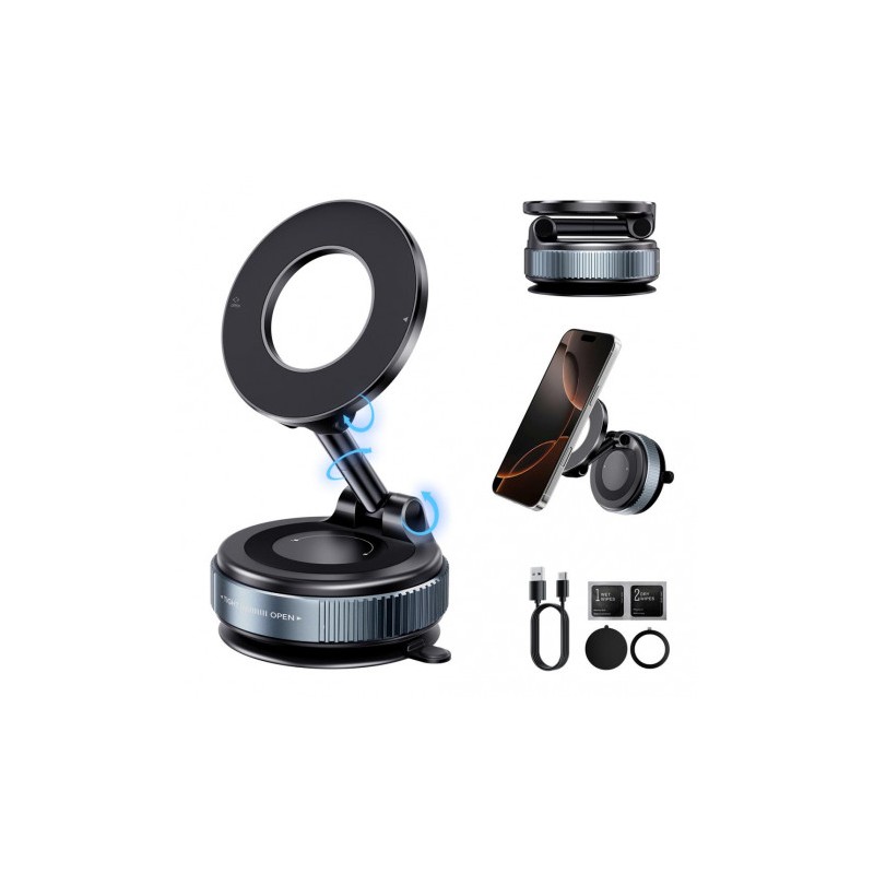 SOPORTE COCHE SMARTPHONE POR VACIO...