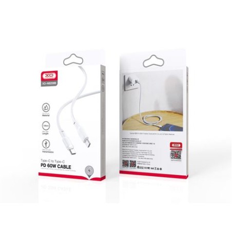 CABLE TIPO C A TIPO C 1 METRO NB208 BLANCO 60W XO