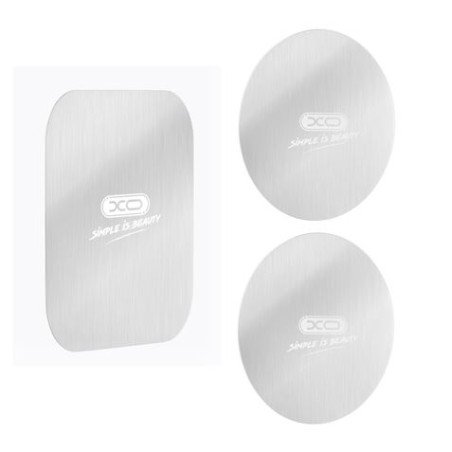 SET 3 PIEZAS METALICAS PARA SOPORTES MAGNETICOS XO