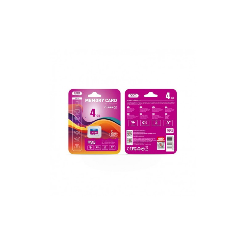 TARJETA MEMORIA MICRO SD 4GB CLASE 10 XO