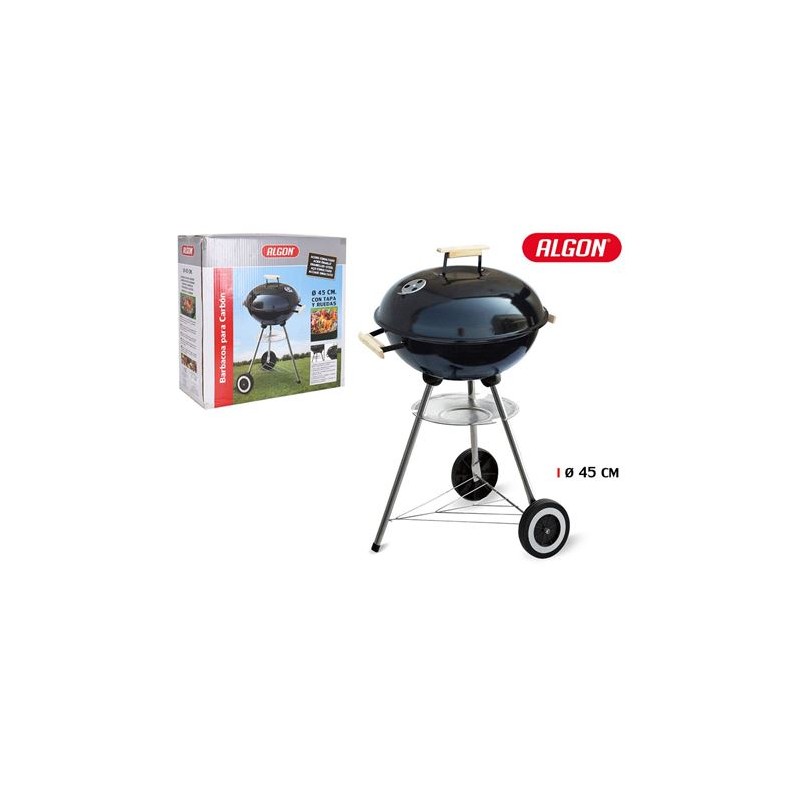 BARBACOA REDONDA CON TAPA 45CM ALGON