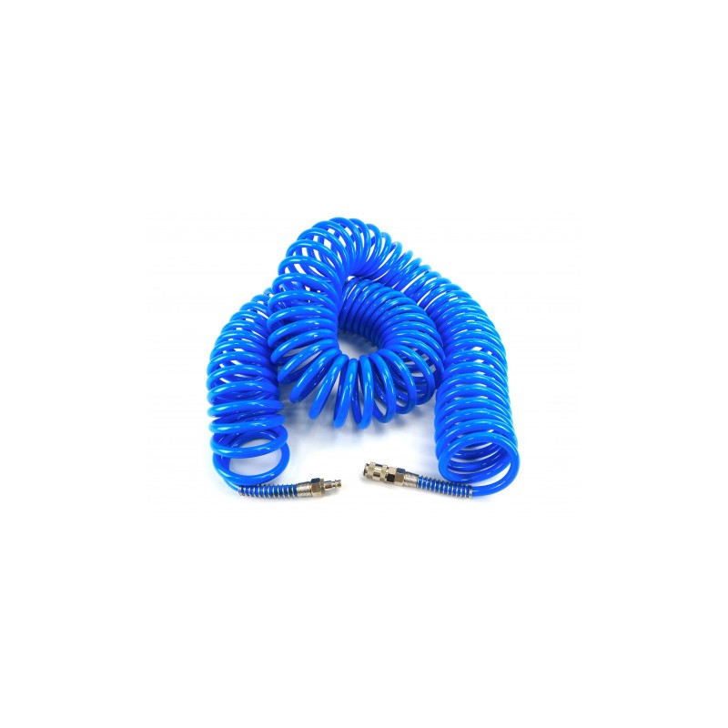 MANGUERA ESPIRAL AZUL 20 METROS AIRE COMPRIMIDO MADER