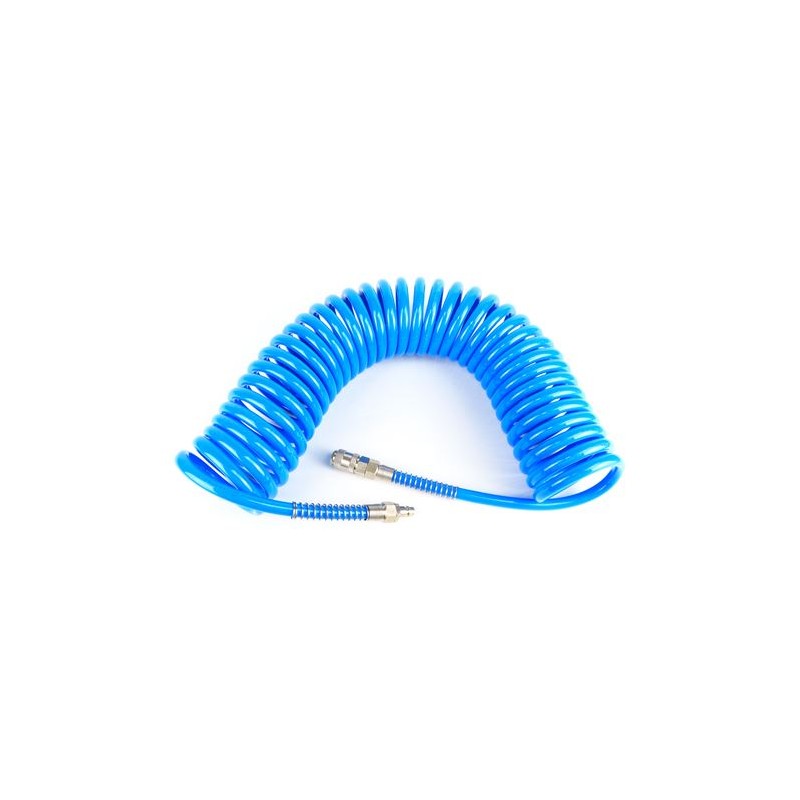 MANGUERA ESPIRAL AZUL 10 METROS AIRE COMPRIMIDO MADER