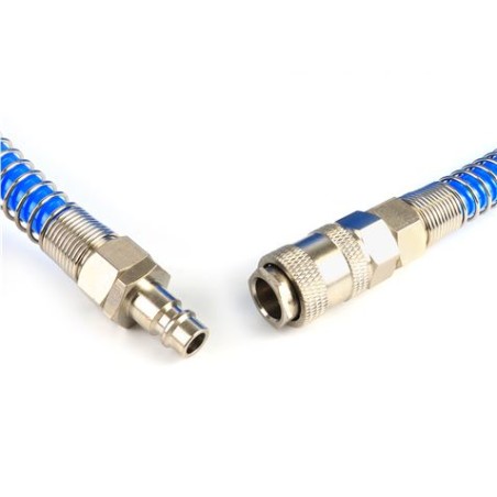 MANGUERA ESPIRAL AZUL 10 METROS AIRE COMPRIMIDO MADER