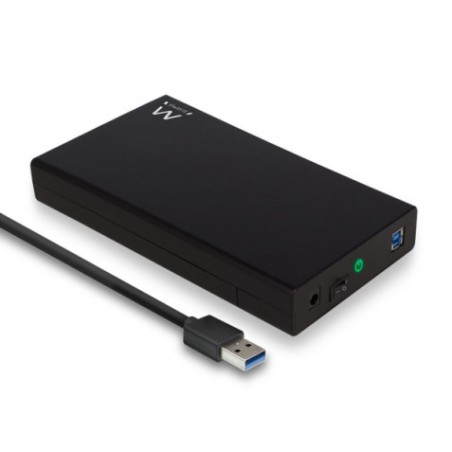CAJA DISCO EXTERNO SATA 3.5" USB 3.2 NEGRO EWENT