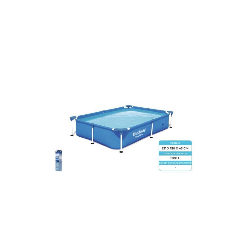 PISCINA RECTANGULAR STEEL PRO...