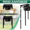 FOGÓN DE GAS ALTA POTENCIA 1 FUEGO 40X40CM AJUSTABLE 3 ALTURAS MUVIP
