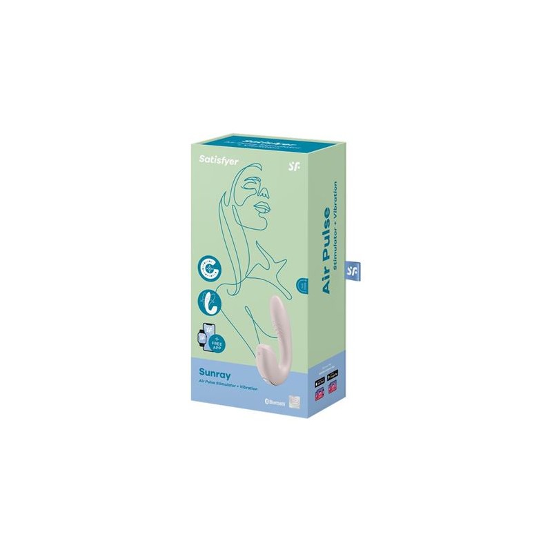 VIBRADOR Y SUCCIONADOR SUNRAY ROSA...