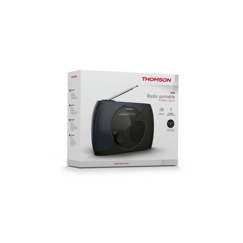 RADIO FM PORTATIL NEGRO RT350 THOMSON