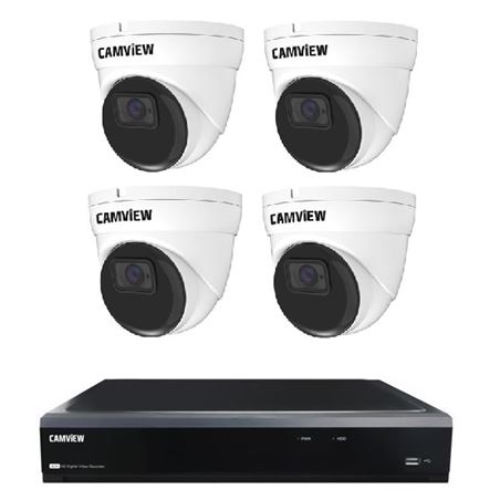 PACK VIDEOGRABADOR 5MP + 4 CAMARAS AHD 5MP DOMO CAMVIEW - PACK176