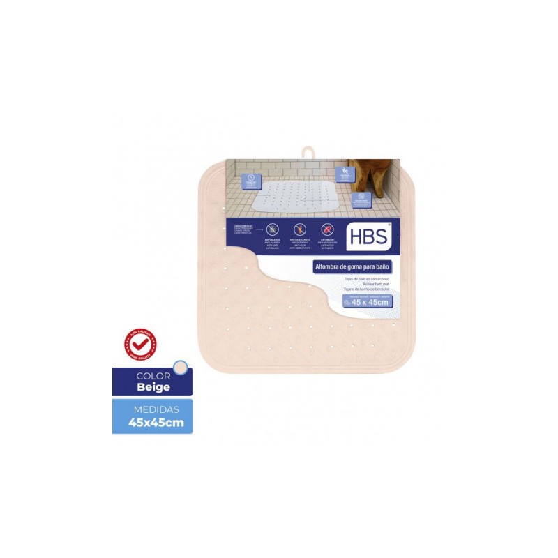 ALFOMBRA GOMA NATURAL - 450G BEIGE HBS