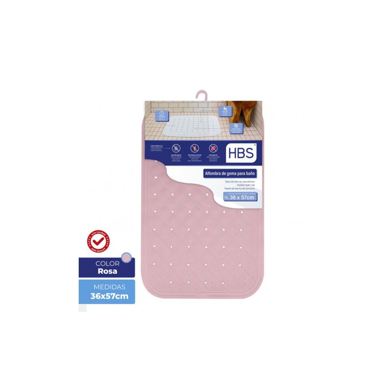 ALFOMBRA GOMA NATURAL - 450G ROSA HBS