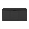 BAÚL RESINA 290 LITROS 112X49X54CM GRIS OSCURO SUNGARDEN