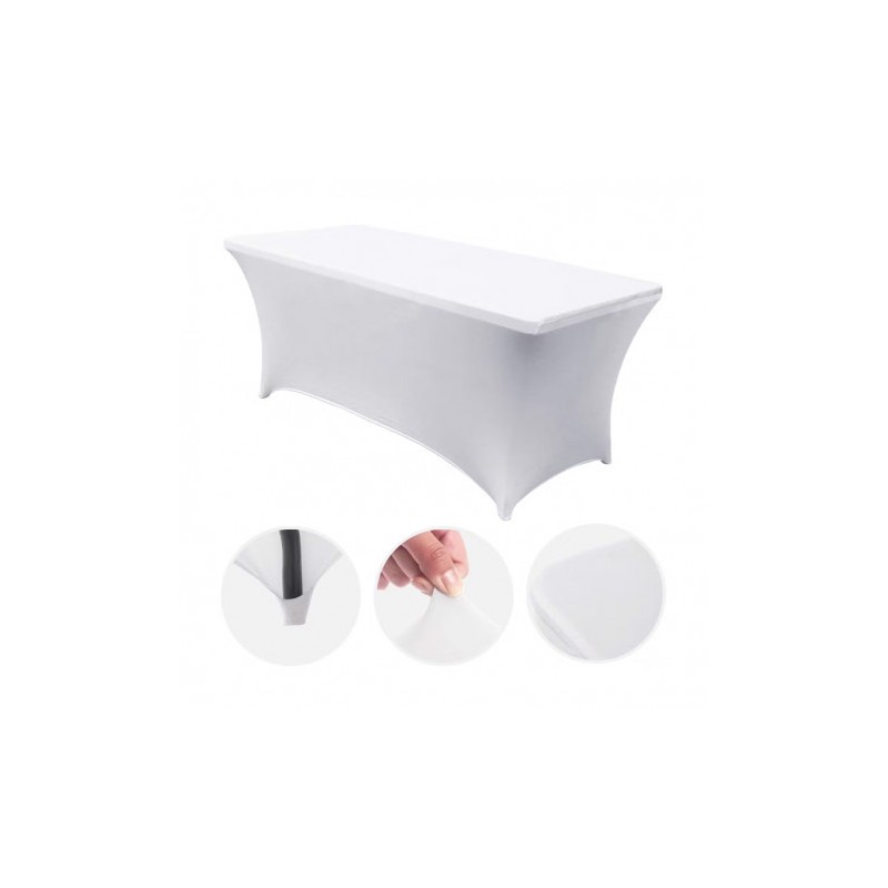FUNDA PARA MESA DE RESINA 180X74X74CM BLANCA SUNGARDEN