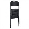SILLA RESINA PLEGABLE PRO 44X53X83CM NEGRA SUNGARDEN