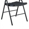 SILLA RESINA PLEGABLE PRO 44X53X83CM NEGRA SUNGARDEN