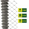 MALLA DE VALLADO GALVANIZADA 60X60X2.5MM 1.5X25 METROS SUNGARDEN