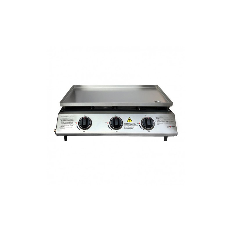 PLANCHA DE ASAR 3 FUEGOS INOXIDABLE MUVIP
