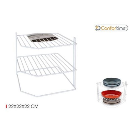 ESTANTE ORGANIZADOR ESQUINERO COCINA BLANCO