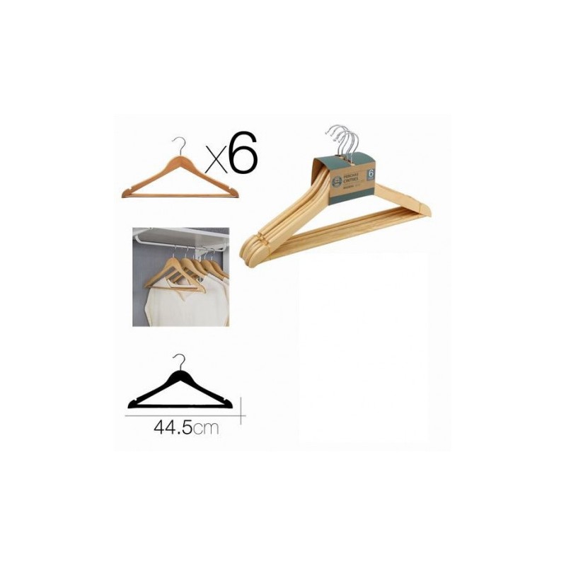 SET 6 PERCHAS DE MADERA URBAN LIVING