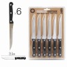 PACK 6 CUCHILLOS 21.3CM MANGO DE MADERA