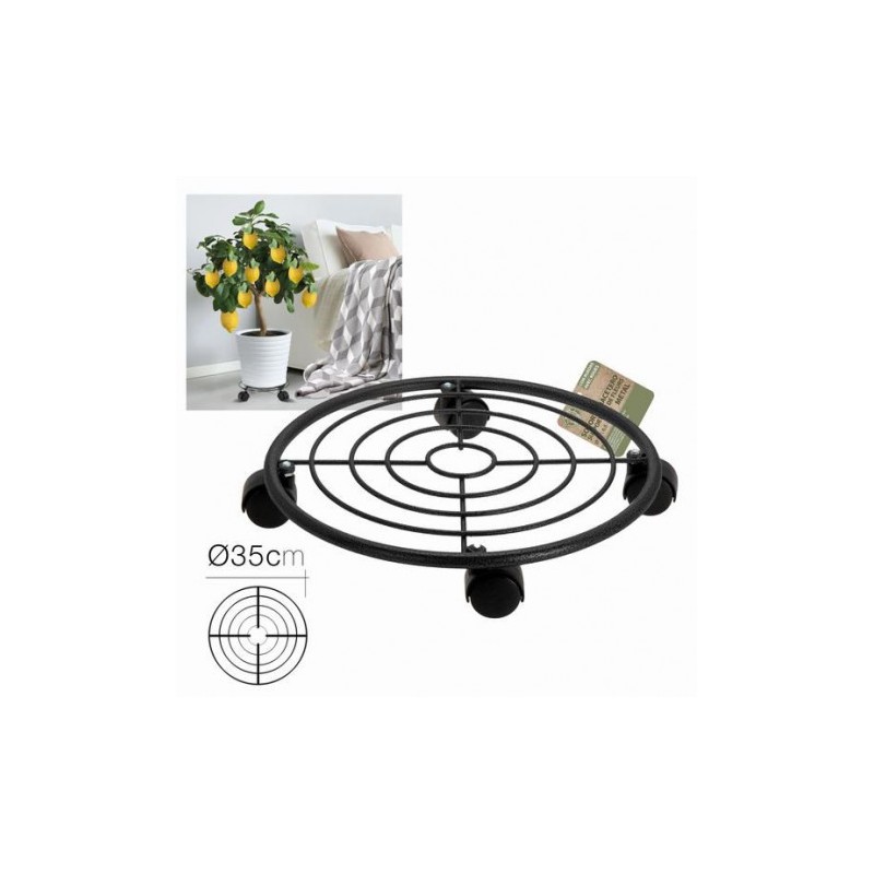 SOPORTE PARA MACETAS CON RUEDAS 35CM...