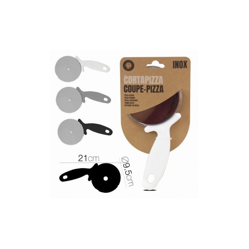 CORTAPIZZA 9.5CM COLORES SURTIDOS