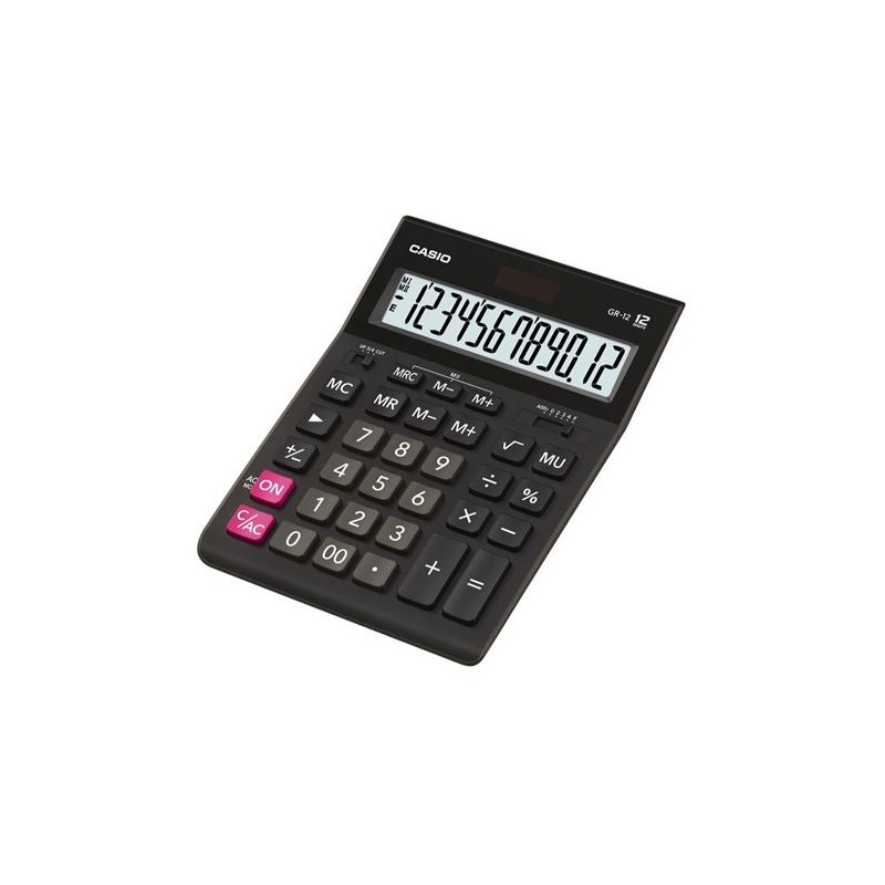 CALCULADORA CASIO GR-12 NEGRA