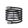CABLE USB TIPO C A LIGHTNING 1 METRO 27W BLACK NYLON MAXLIFE