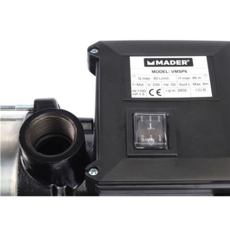 BOMBA ELÉCTRICA MULTICELULAR 1100W 90 L/MIN MADER
