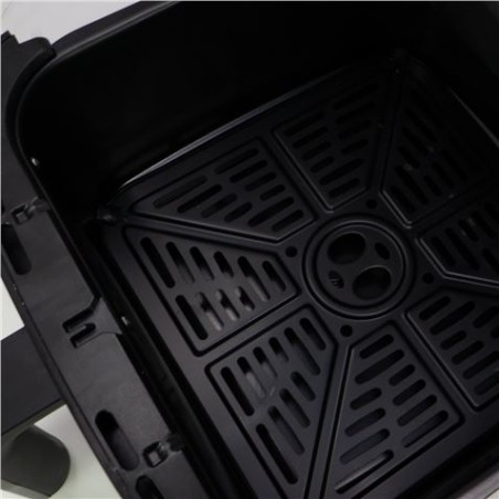 FREIDORA DE AIRE DIGITAL A COLOR 8 LITROS NEGRA/ INOX CON VENTANA JOCCA