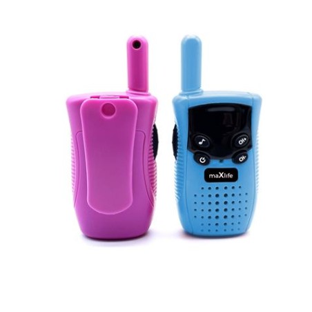 PACK 2 WALKIE TALKIE MXWT-100 AZUL ROSA MAXLIFE