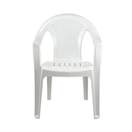 SILLA CON REPOSABRAZOS STACK BLANCA