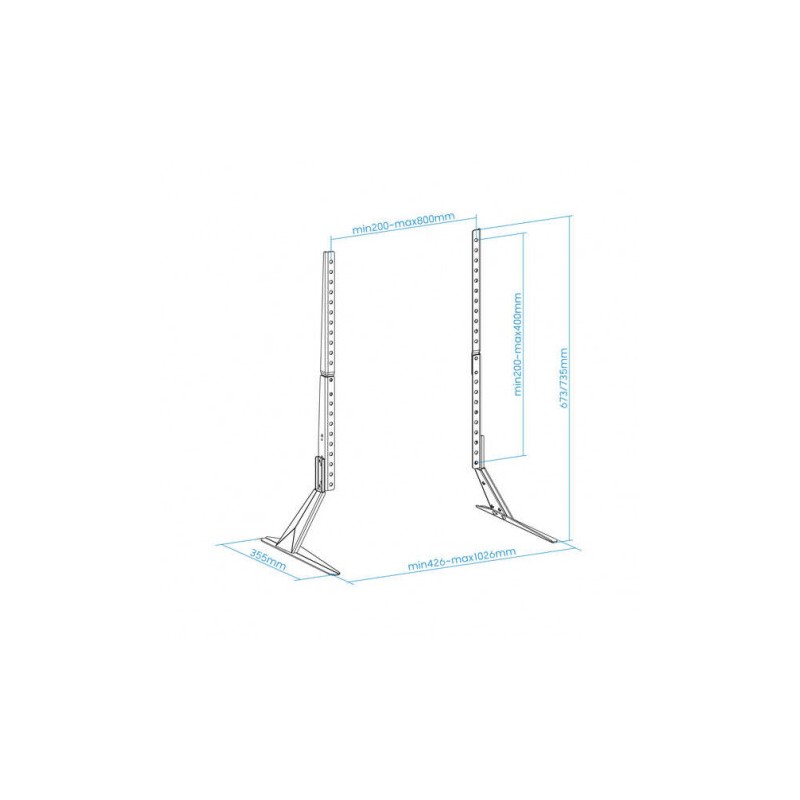 SOPORTE PATAS PEANA UNIVERSAL 23-75"...