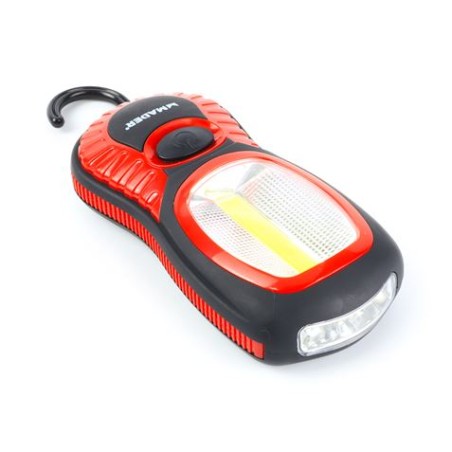 LINTERNA LED RECARGABLE 220LM + 15LM CON IMAN Y GANCHO MADER
