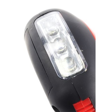 LINTERNA LED RECARGABLE 220LM + 15LM CON IMAN Y GANCHO MADER