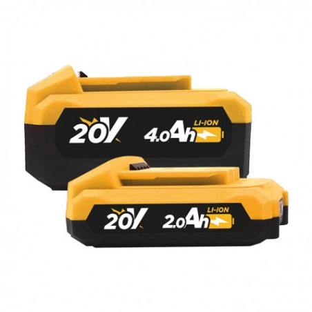 PACK 20V TALADRO PERCUTOR + RADIAL 115/125MM | BATERIAS 2AH Y 4AH BLIM