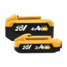 PACK 20V TALADRO PERCUTOR + RADIAL 115/125MM | BATERIAS 2AH Y 4AH BLIM