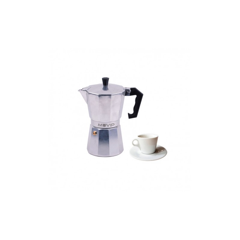 CAFETERA 1 TAZA ALUMINIO ANTIADHERENTE MUVIP