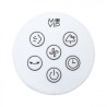 VENTILADOR NEBULIZADOR DESIGN PRO 80W CON MANDO Y LUZ LED MUVIP