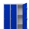TAQUILLA METÁLICA CON PATAS 12 PUERTAS 1900X1000X500MM AZUL CROMAD