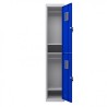 TAQUILLA METÁLICA 2 PUERTAS 1800X300X500MM AZUL CROMAD
