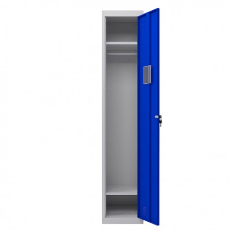 TAQUILLA METÁLICA 1 PUERTA 1800X300X500MM AZUL CROMAD