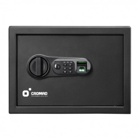 CAJA FUERTE ELECTRÓNICA CON DETECTOR DE HUELLA 250X350X250MM CROMAD